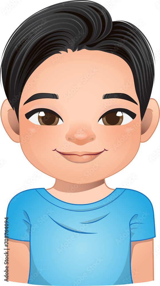 Little boy face, avatar, kid head with short hair wearing blue t shirt cartoon PNG Little boy face, avatar, kid head with short hair wearing blue t shirt cartoon PNG