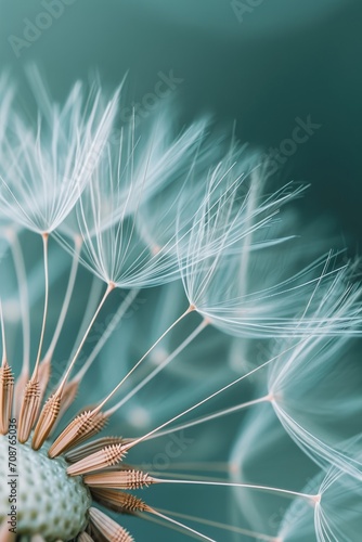 Close-Up of Blurry Background Dandelion