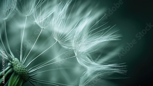 Close-Up of Dandelion on Black Background