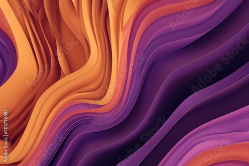 Flowing blue and purple waves create a mesmerizing abstract background