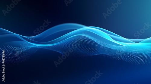 Abstract geometric background, technological lines background and light effects, 3D rendering