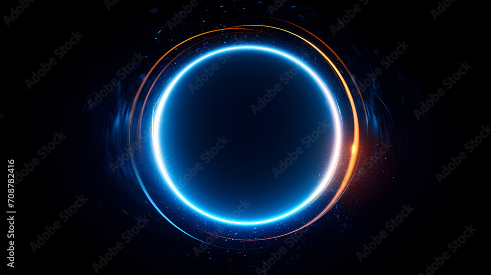 Obraz premium Abstract line art background, technological background