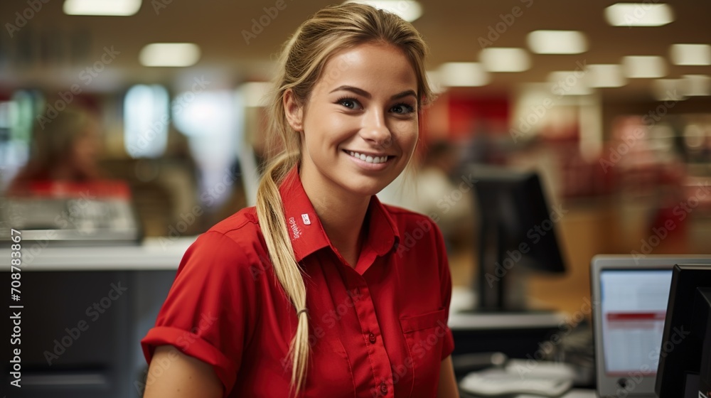 Portrait of a young female employee Portrait of a young female employee