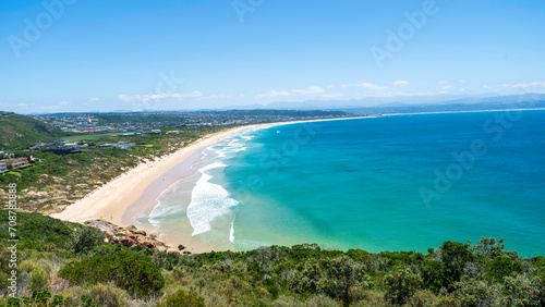 Panoramic view of Sanctuary Beach, Plettenberg Bay, South Africa photo