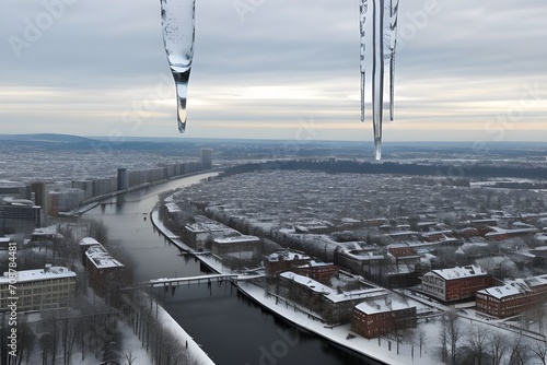 icicles on the roof