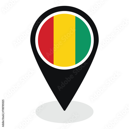 Guinea flag on map pinpoint icon isolated. Flag of Guinea Free Download Guinea flag on map pinpoint icon isolated. Flag of Guinea - GFXLoad