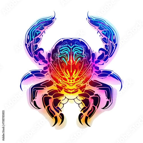 scorpion sticker cute coolc olors gothic  generative ai