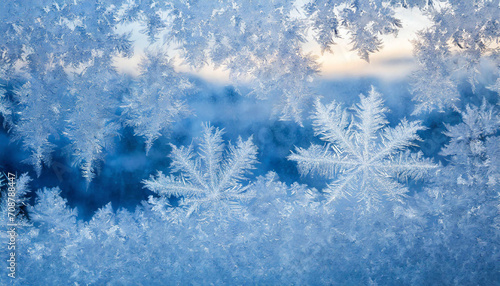 frozen window glass © Y_Stock