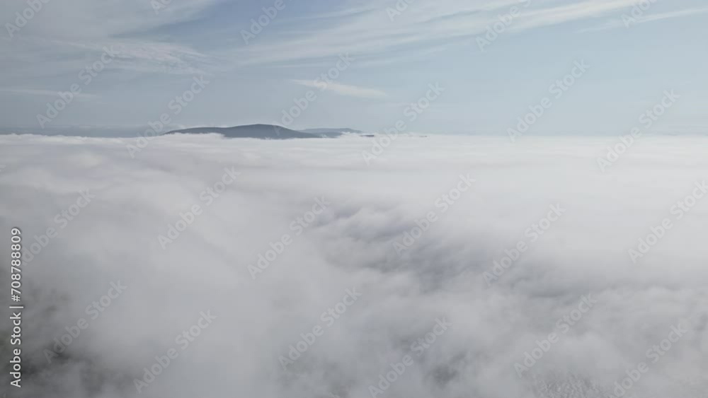 Clouds over Moyteoge Head Ireland Aerial view Clouds over Moyteoge Head Ireland Aerial view