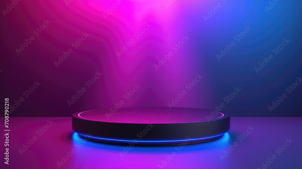 Podium in the background. Studio podium for product advertising. Stage stand. Blank podium. Display platform Podium in the background. Studio podium for product advertising. Stage stand. Blank podium. Display platform