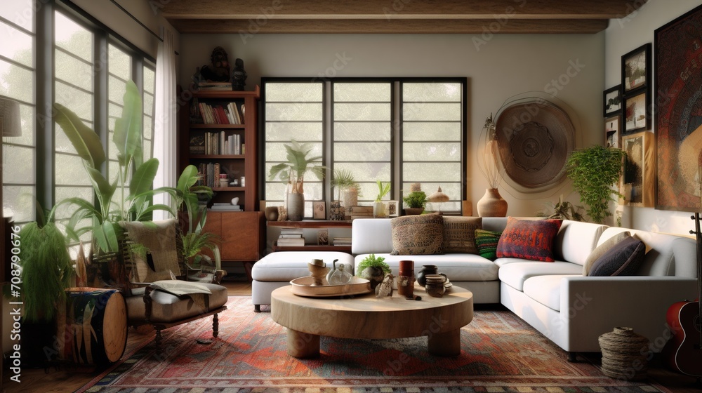 Modern elegant living room interior design inspired by aesthetic color palette Modern elegant living room interior design inspired by aesthetic color palette