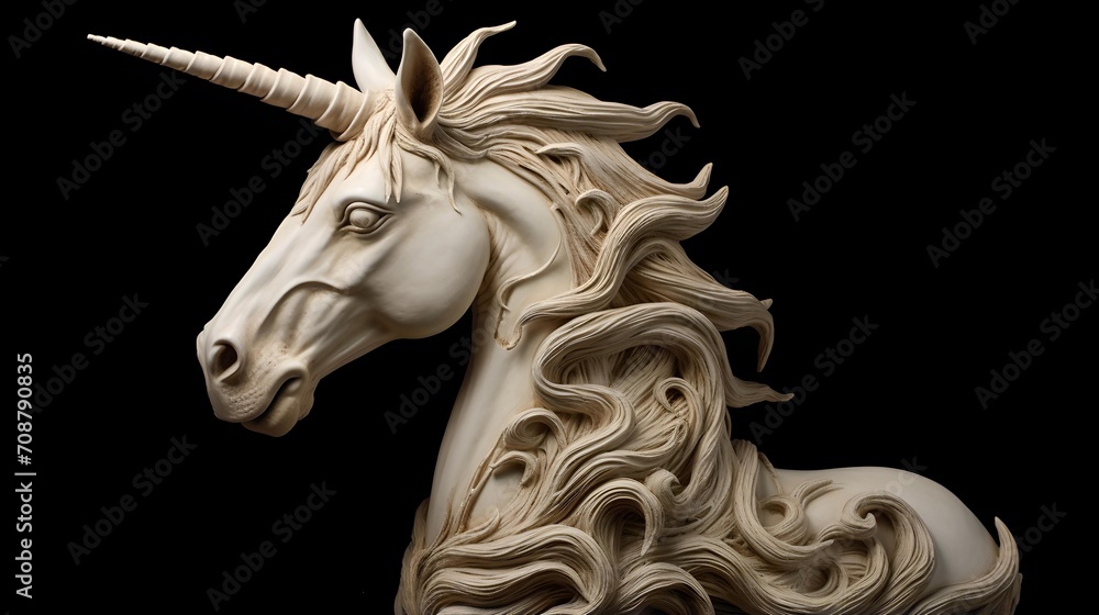 Skillful Craftsmanship: Meticulous Unicorn Sculpture Skillful Craftsmanship: Meticulous Unicorn Sculpture