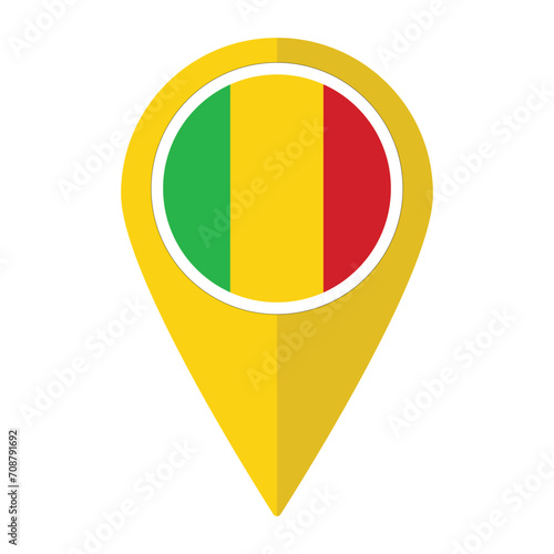 Mali flag on map pinpoint icon isolated. Flag of Mali Free Download Mali flag on map pinpoint icon isolated. Flag of Mali - GFXLoad