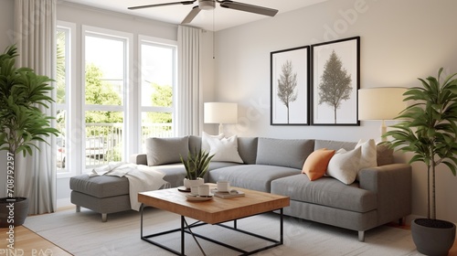 Modern living room elegant interior design  © Faisal