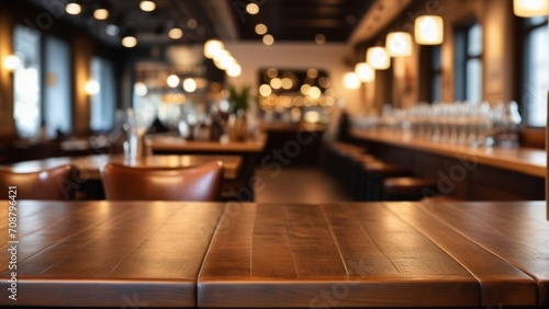 Wallpaper Mural interior of a cafe with bokeh Torontodigital.ca