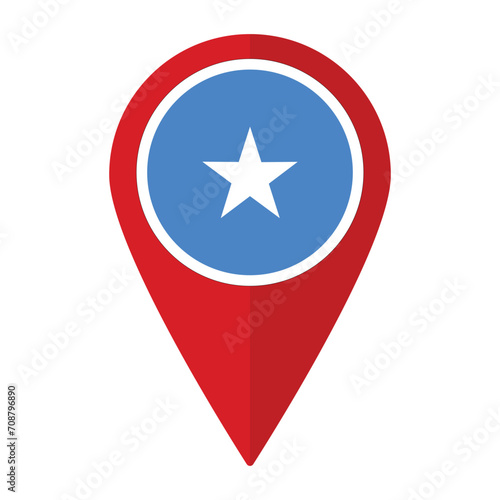 Free Download Somalia flag on map pinpoint icon isolated. Flag of Somalia - GFXLoad