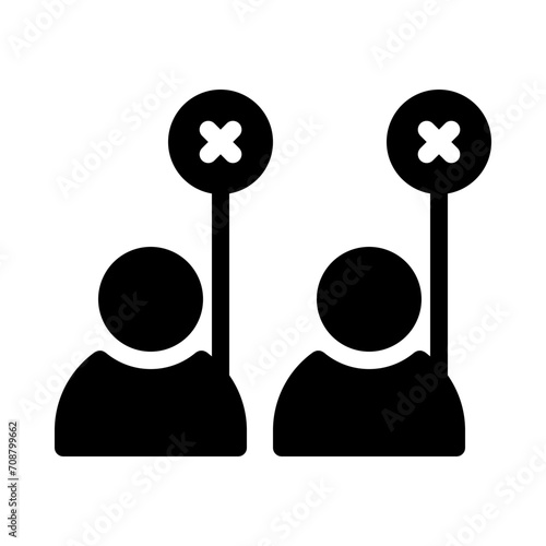 protest glyph icon