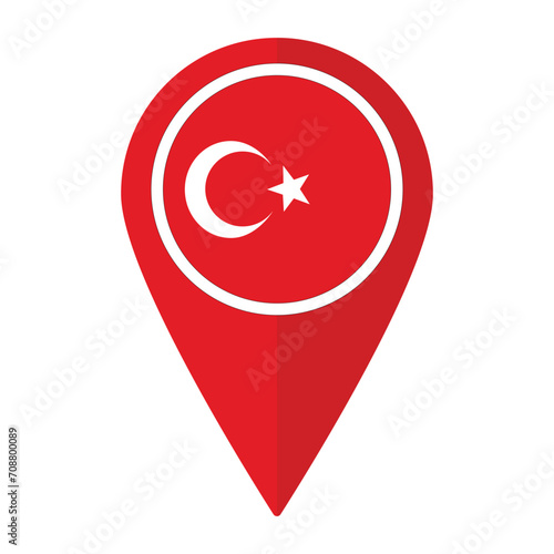 Turkey flag on map pinpoint icon isolated. Flag of Turkey Free Download Turkey flag on map pinpoint icon isolated. Flag of Turkey - GFXLoad
