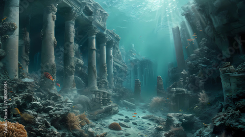 Exploring a lost city beneath the waves photo