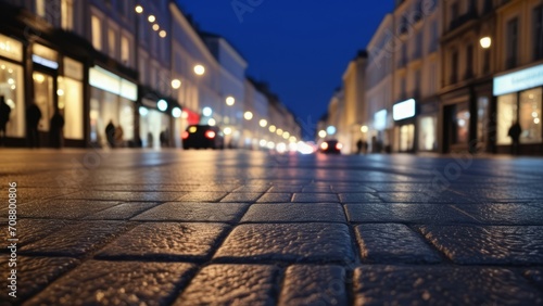 close up view of a street with bokeh © Hagi