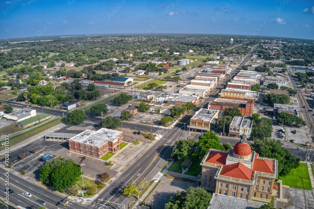 Aerial View of Beeville, Texas during Summer