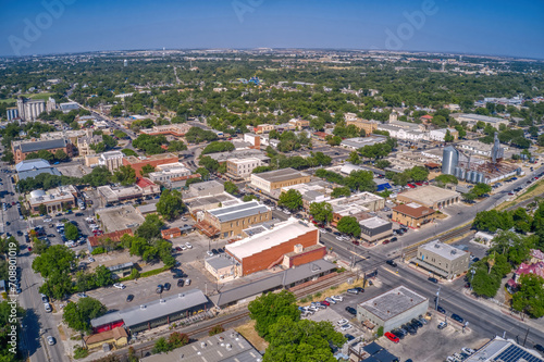 Aerial View of New Braunfels, Texas during Summer © Jacob