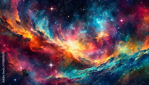 Would amazing nebula star, wallpaper nebula-rich space with vivid colors and a tapestry of stars. The composition invites viewers