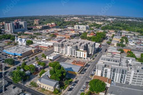 Aerial View of the College Town of San Marco, Texas photo