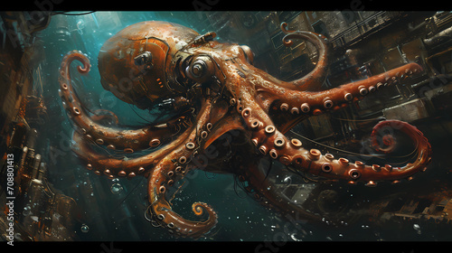 mechanical squid roams the depths © Asep
