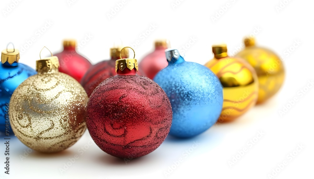 Christmas balls on white background Christmas balls on white background