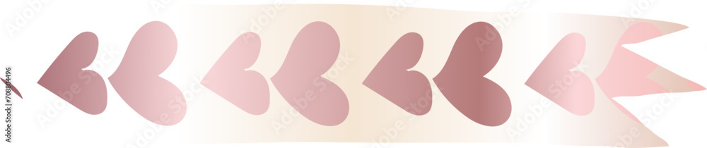 Heart washi tape on transparent background.
Heart washi tape on transparent background.
