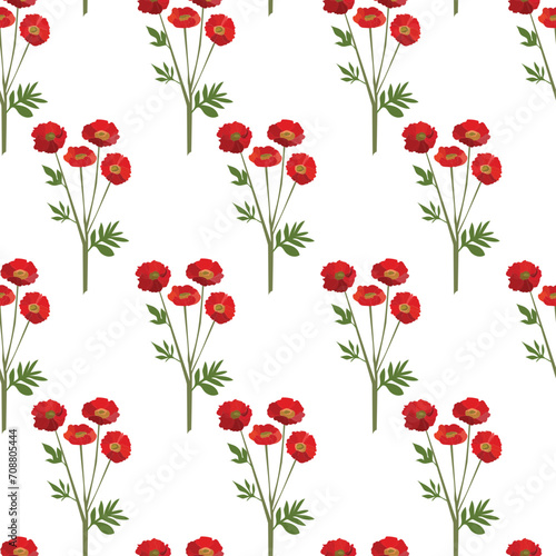 Seamless pattern with floral background. 