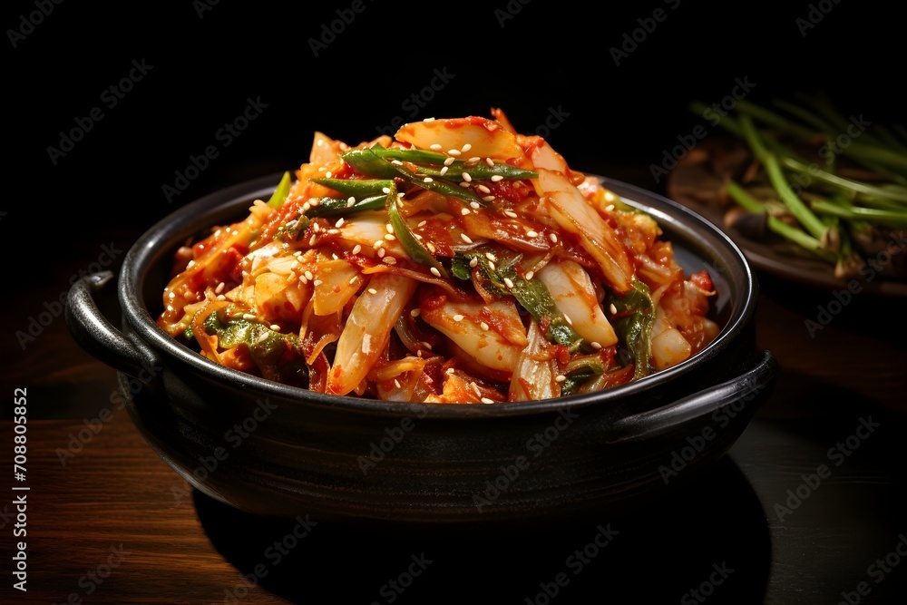 Kimchi, the iconic Korean side dish of fermented vegetables
