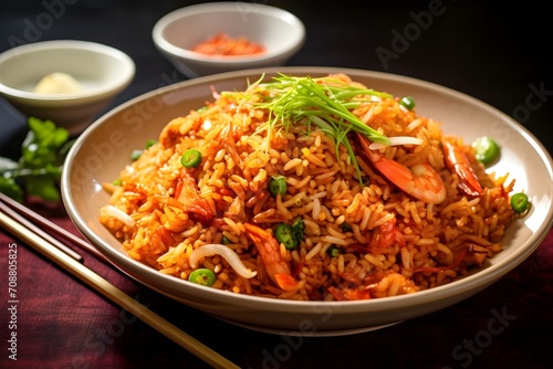 Kimchi Fried Rice, a quick and flavorful Korean dish