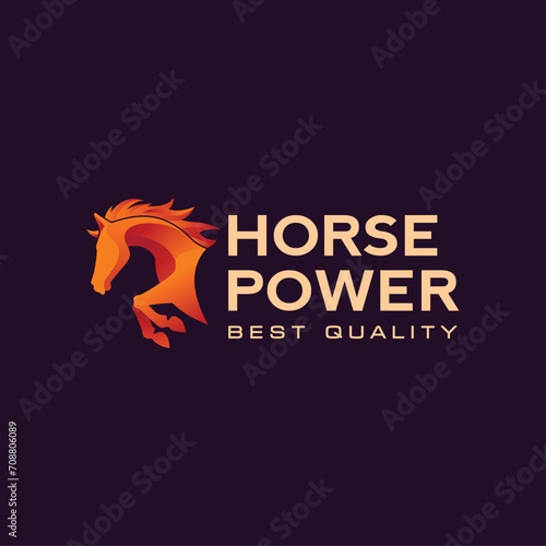 Race Horse logo esign vector