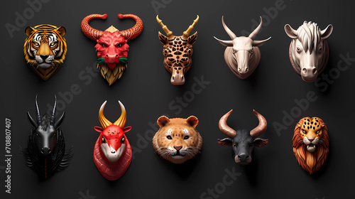 Chinese zodiac animals photo
