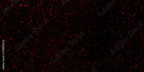 RED bokeh abstract background. Modern realistic seamless glitters background. Colourful glowing Christmas garland with blur background and bokeh. 