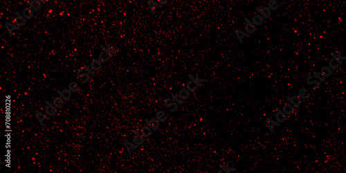 RED bokeh abstract background. Modern realistic seamless glitters background. Colourful glowing Christmas garland with blur background and bokeh.	