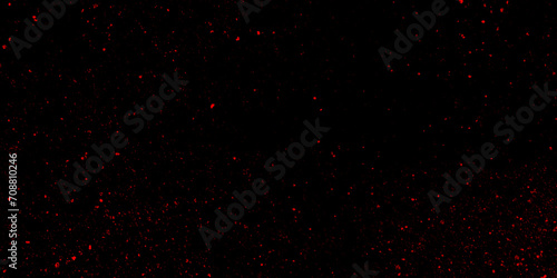 RED bokeh abstract background. Modern realistic seamless glitters background. Colourful glowing Christmas garland with blur background and bokeh.	