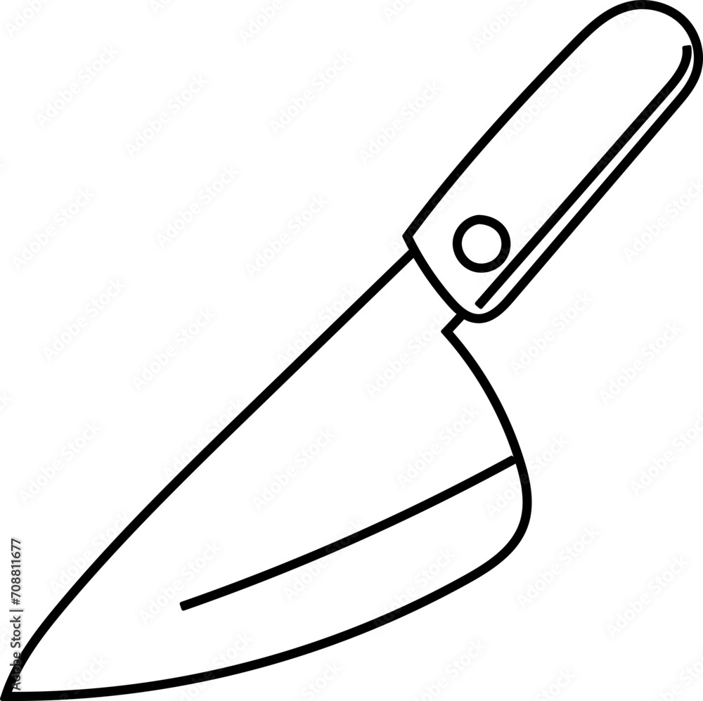 Hand drawn knife illustration on transparent background.
Hand drawn knife illustration on transparent background.