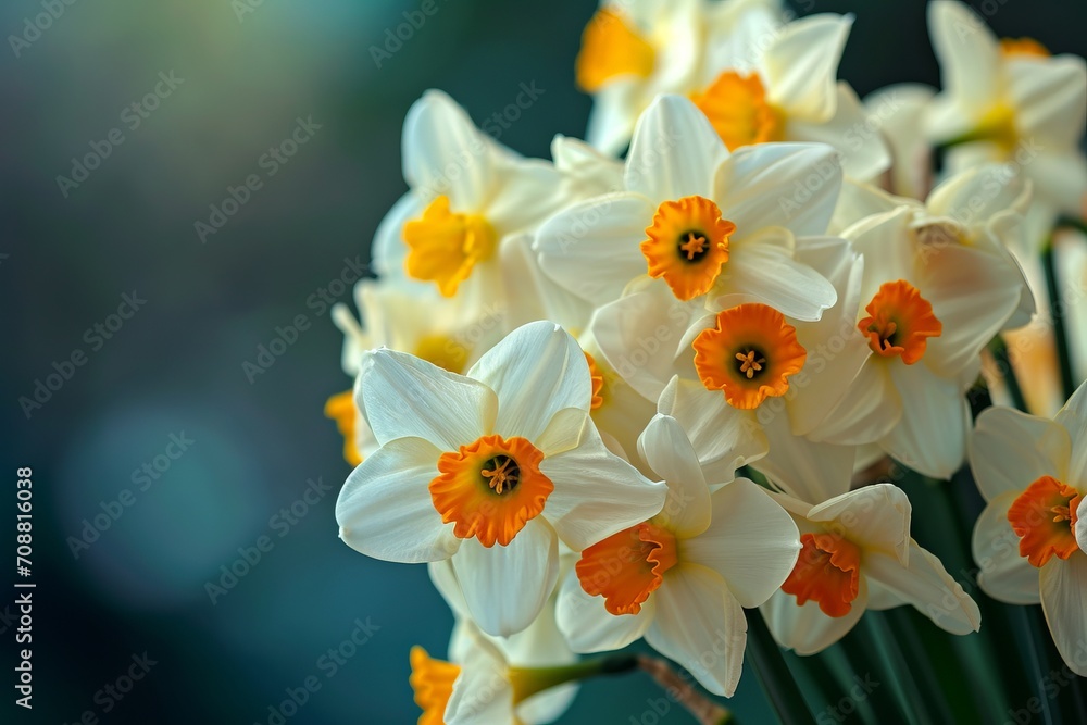 bouquet of daffodils in spring sunlight, Generative AI bouquet of daffodils in spring sunlight, Generative AI
