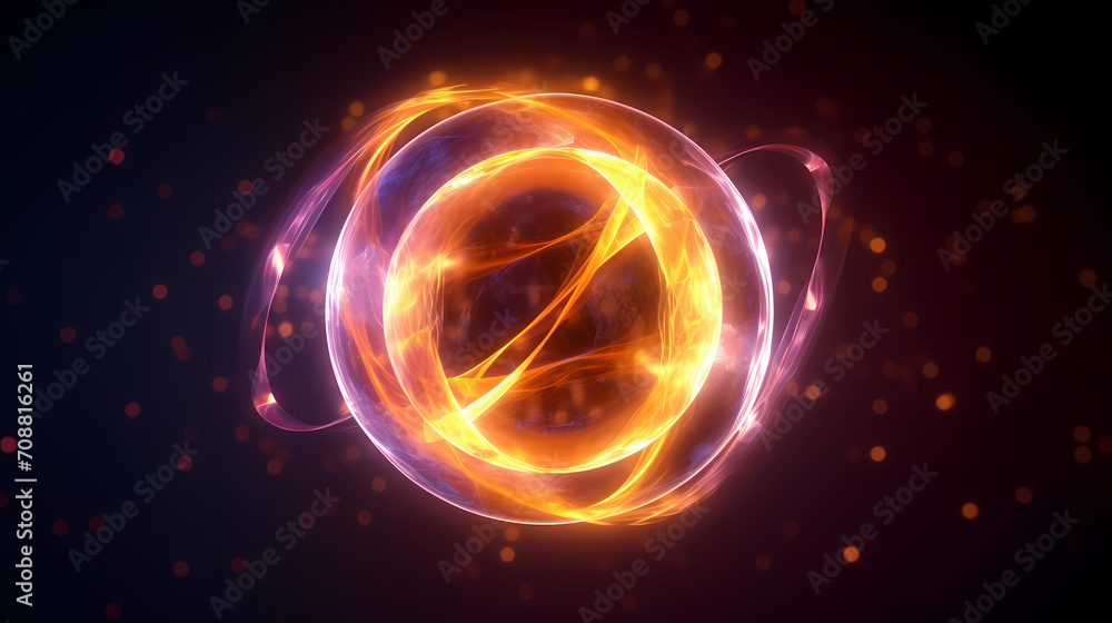 Fototapeta premium Modern digital abstract 3D background, can be used to describe network, process flow, digital storage, science, education etc.