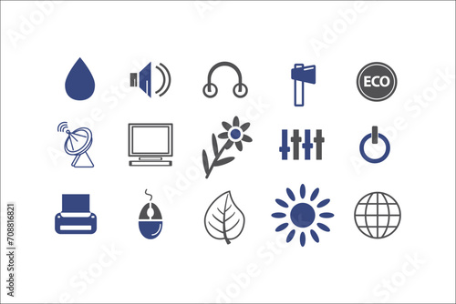 Professional Business Icons Collection for Elegant Designs
