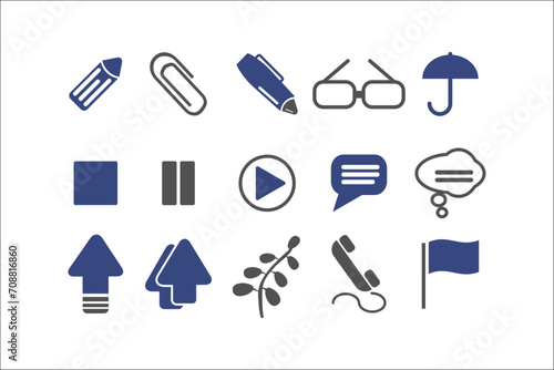 Professional Business Icons Collection for Elegant Designs