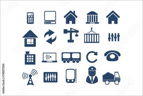 Professional Business Icons Collection for Elegant Designs