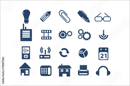Professional Business Icons Collection for Elegant Designs