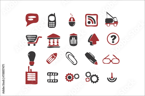 Professional Business Icons Collection for Elegant Designs