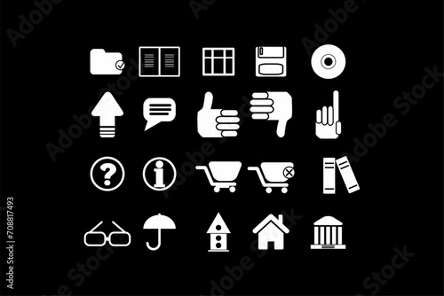 Professional Business Icons Collection for Elegant Designs