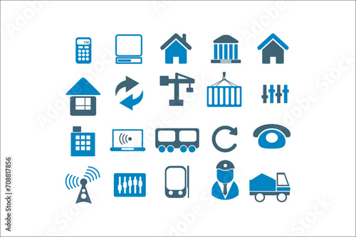 Professional Business Icons Collection for Elegant Designs