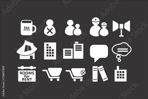 Professional Business Icons Collection for Elegant Designs